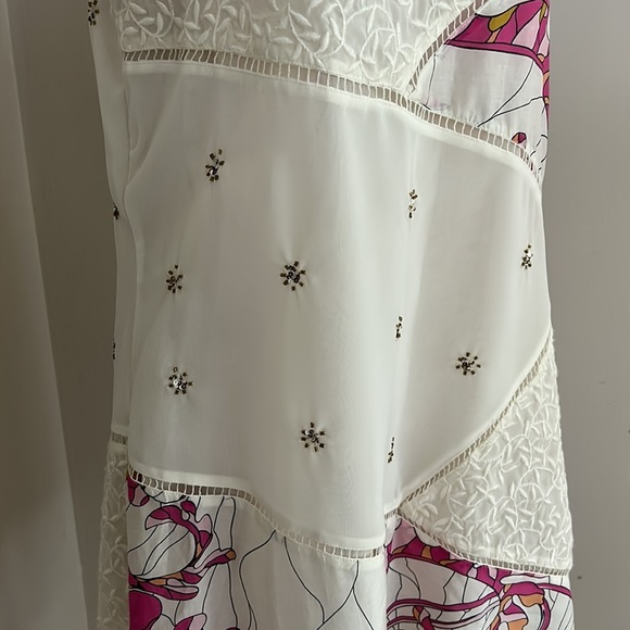 COPY - Leifnotes Asymmetrical Hem Guarri Dress Patchwork  ANTHROPOLOGIE Dress s… - Picture 4 of 16